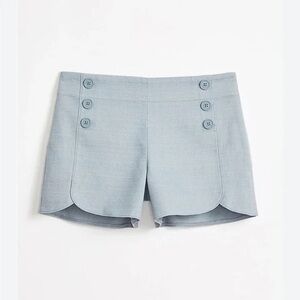 NWT LOFT Light Blue Buttoned Riveria Short size 6